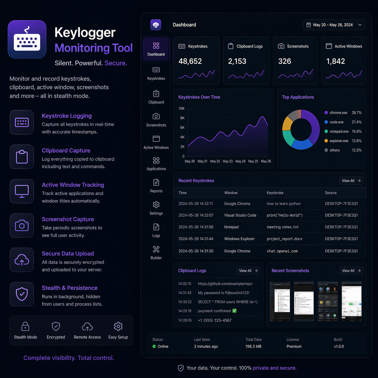 Keylogger project preview